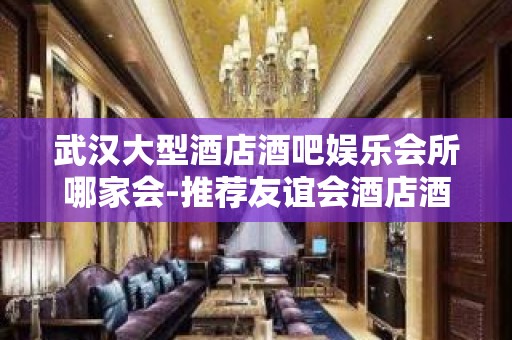 武汉大型酒店酒吧娱乐会所哪家会-推荐友谊会酒店酒吧