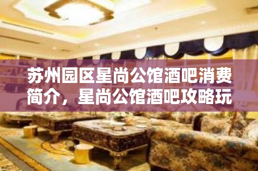 苏州园区星尚公馆酒吧消费简介，星尚公馆酒吧攻略玩法。