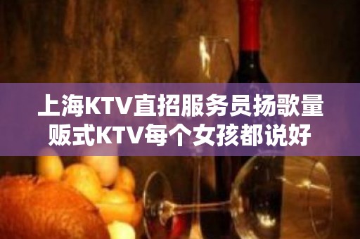 上海KTV直招服务员扬歌量贩式KTV每个女孩都说好