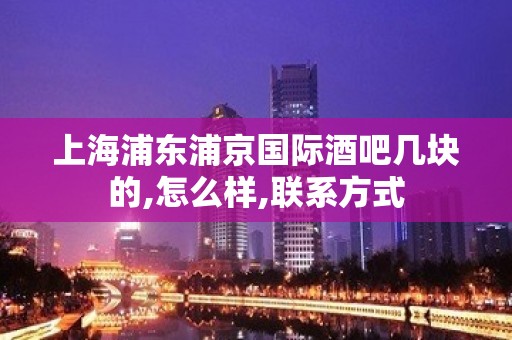 上海浦东浦京国际酒吧几块的,怎么样,联系方式