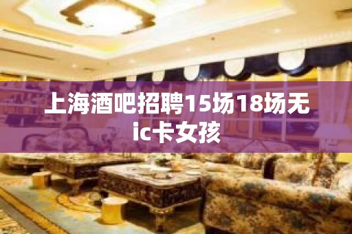 上海酒吧招聘15场18场无ic卡女孩