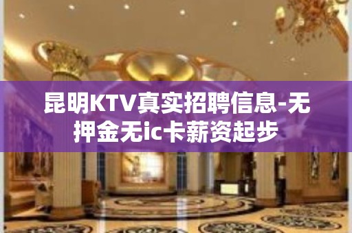 昆明KTV真实招聘信息-无押金无ic卡薪资起步