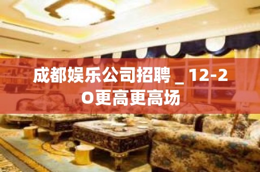 成都娱乐公司招聘＿12-2O更高更高场