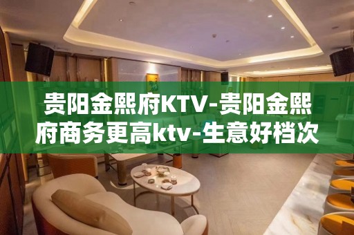 贵阳金熙府KTV-贵阳金熙府商务更高ktv-生意好档次高