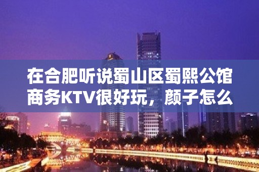 在合肥听说蜀山区蜀熙公馆商务KTV很好玩，颜子怎么样那边。