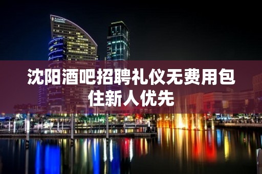 沈阳酒吧招聘礼仪无费用包住新人优先