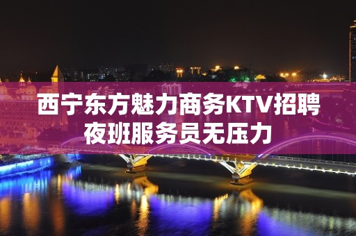 西宁东方魅力商务KTV招聘夜班服务员无压力