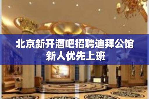 北京新开酒吧招聘迪拜公馆 新人优先上班