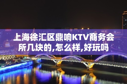 上海徐汇区鼎响KTV商务会所几块的,怎么样,好玩吗