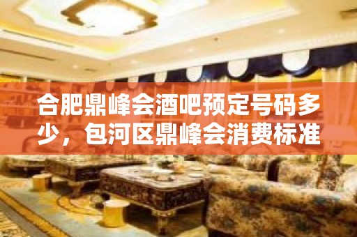 合肥鼎峰会酒吧预定号码多少，包河区鼎峰会消费标准？