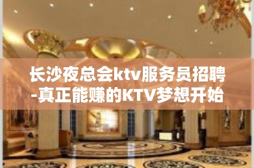 长沙夜总会ktv服务员招聘-真正能赚的KTV梦想开始的地方