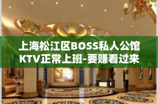 上海松江区BOSS私人公馆KTV正常上班-要赚看过来