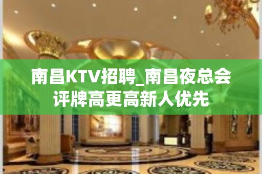 南昌KTV招聘_南昌夜总会评牌高更高新人优先