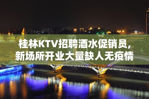 桂林KTV招聘酒水促销员,新场所开业大量缺人无疫情