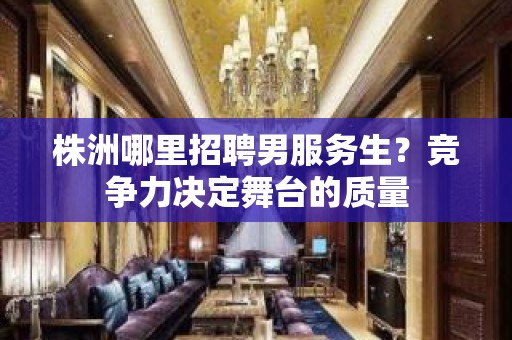 株洲哪里招聘男服务生？竞争力决定舞台的质量