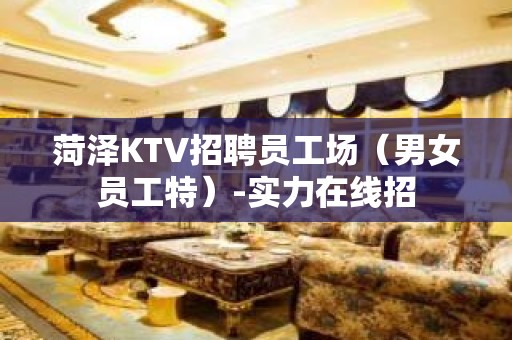 菏泽KTV招聘员工场（男女员工特）-实力在线招