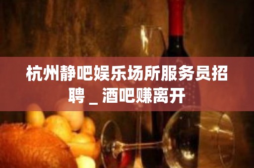 杭州静吧娱乐场所服务员招聘＿酒吧赚离开