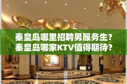 秦皇岛哪里招聘男服务生？秦皇岛哪家KTV值得期待？