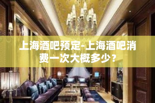 上海酒吧预定-上海酒吧消费一次大概多少？