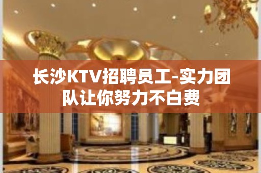 长沙KTV招聘员工-实力团队让你努力不白费