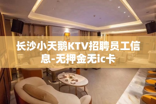 长沙小天鹅KTV招聘员工信息-无押金无ic卡