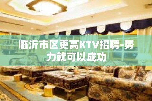 临沂市区更高KTV招聘-努力就可以成功