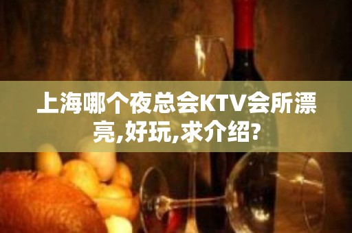 上海哪个夜总会KTV会所漂亮,好玩,求介绍?