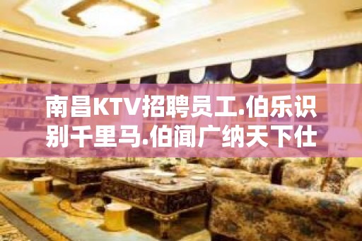 南昌KTV招聘员工.伯乐识别千里马.伯闻广纳天下仕