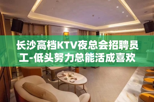 长沙高档KTV夜总会招聘员工-低头努力总能活成喜欢的样