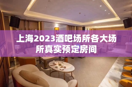 上海2023酒吧场所各大场所真实预定房间