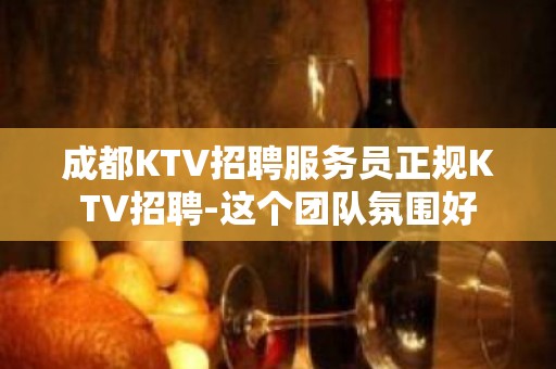 成都KTV招聘服务员正规KTV招聘-这个团队氛围好