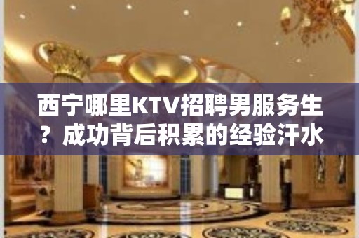 西宁哪里KTV招聘男服务生？成功背后积累的经验汗水都很重要