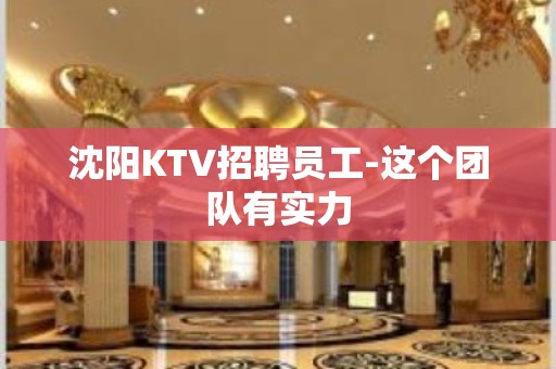 沈阳KTV招聘员工-这个团队有实力