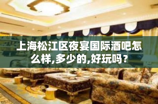 上海松江区夜宴国际酒吧怎么样,多少的,好玩吗？