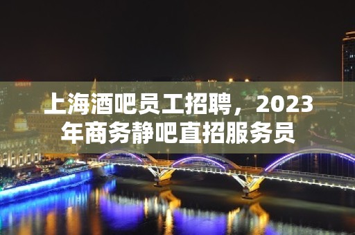 上海酒吧员工招聘，2023年商务静吧直招服务员