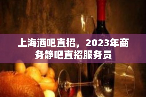 上海酒吧直招，2023年商务静吧直招服务员