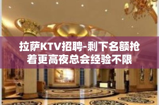 拉萨KTV招聘-剩下名额抢着更高夜总会经验不限