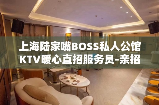 上海陆家嘴BOSS私人公馆KTV暖心直招服务员-亲招亲带