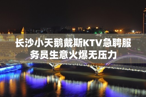 长沙小天鹅戴斯KTV急聘服务员生意火爆无压力