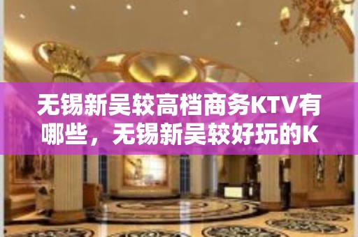 无锡新吴较高档商务KTV有哪些，无锡新吴较好玩的KTV。