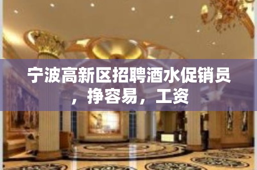 宁波高新区招聘酒水促销员，挣容易，工资