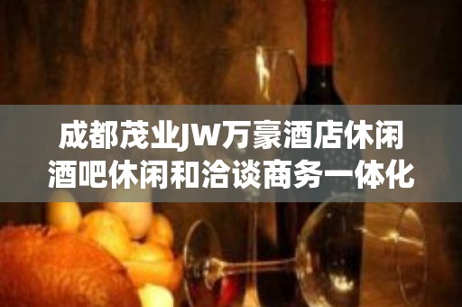 成都茂业JW万豪酒店休闲酒吧休闲和洽谈商务一体化酒吧