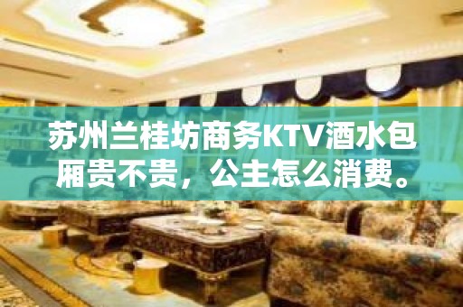 苏州兰桂坊商务KTV酒水包厢贵不贵，公主怎么消费。