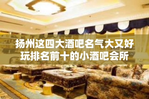 扬州这四大酒吧名气大又好玩排名前十的小酒吧会所