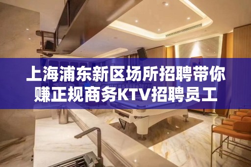 上海浦东新区场所招聘带你赚正规商务KTV招聘员工