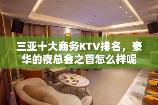 三亚十大商务KTV排名，豪华的夜总会之首怎么样呢