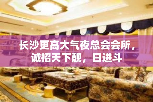 长沙更高大气夜总会会所，诚招天下靓，日进斗