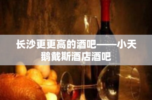 长沙更更高的酒吧——小天鹅戴斯酒店酒吧