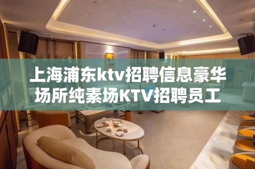 上海浦东ktv招聘信息豪华场所纯素场KTV招聘员工