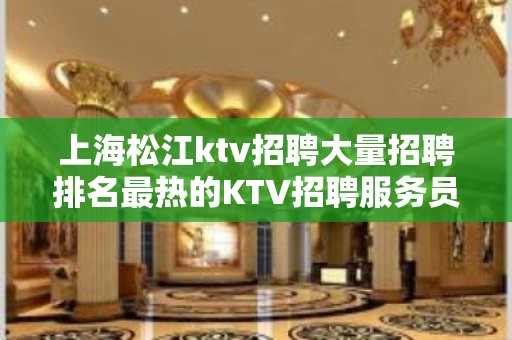 上海松江ktv招聘大量招聘排名最热的KTV招聘服务员